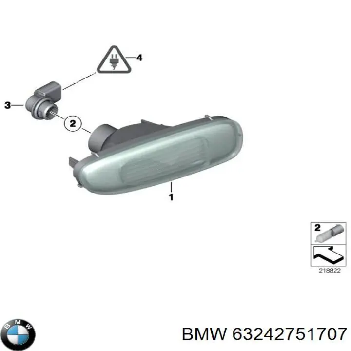 Купити 63242751707 BMW Лівий стоп