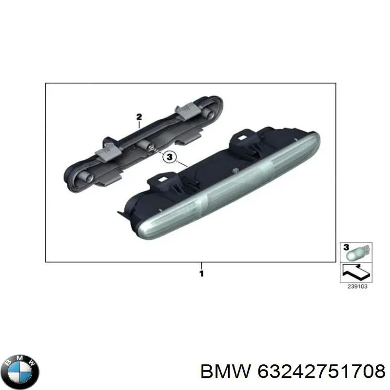 Купити 63242751708 BMW Задня права фара