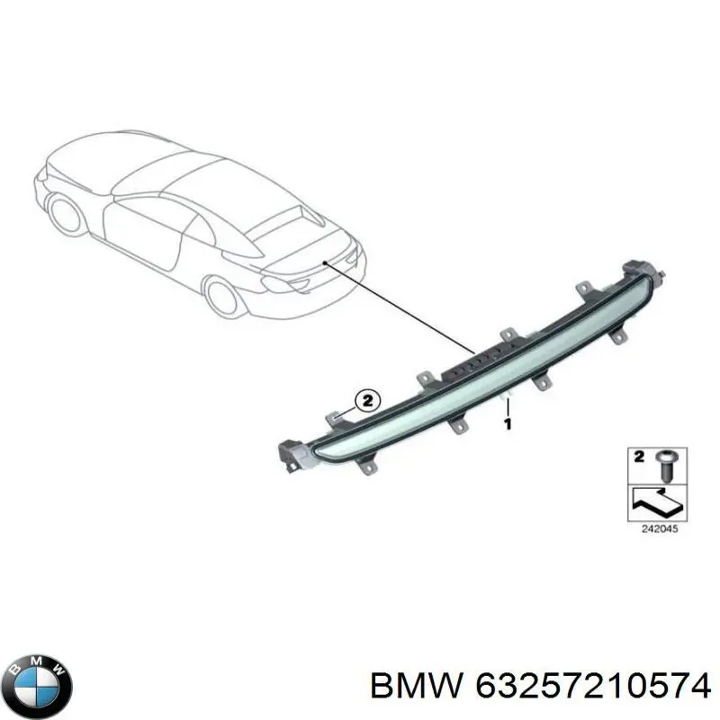 Стоп-сигнал BMW 63257210574 ціна, від 112.49 USD