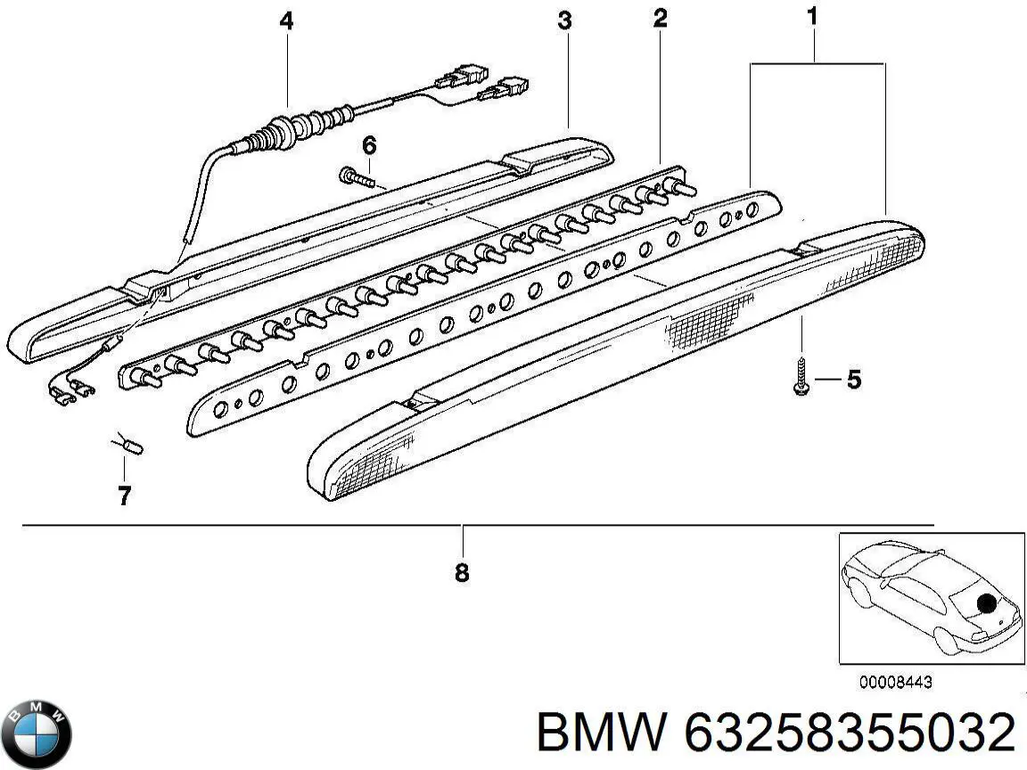 Купити 63258355032 BMW Ліхтар сигнальний