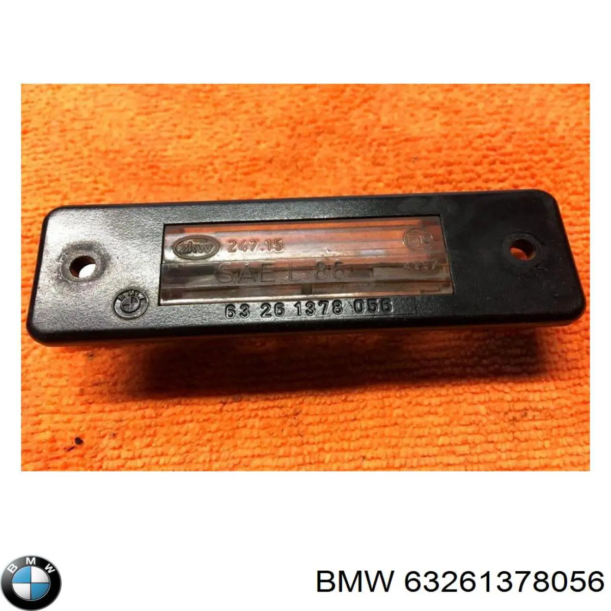 63261378056 BMW Ліхтар освітлення номерного знака