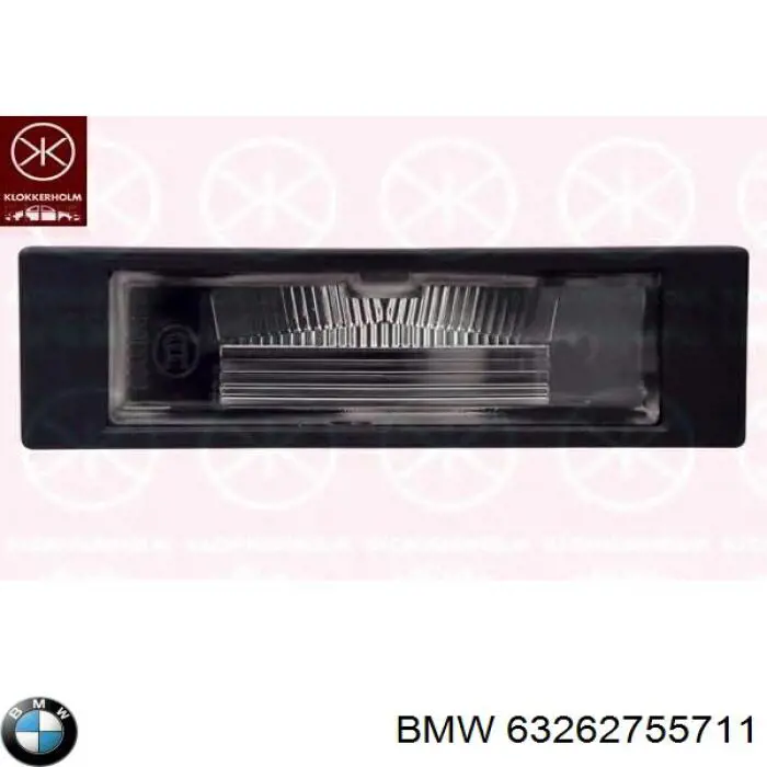 Ліхтар підсвічування заднього номерного знака BMW 63262755711 ціна, від 10.35 USD