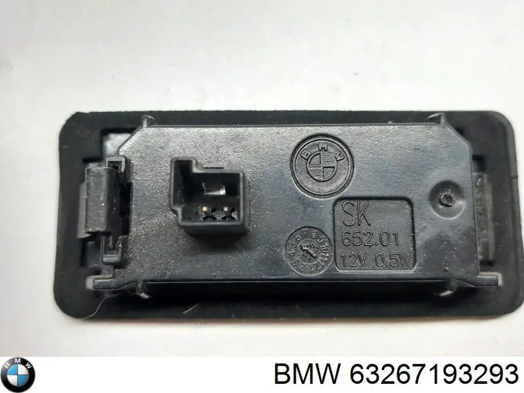 Ліхтар підсвічування заднього номерного знака BMW 63267193293 ціна, від 2.82 USD