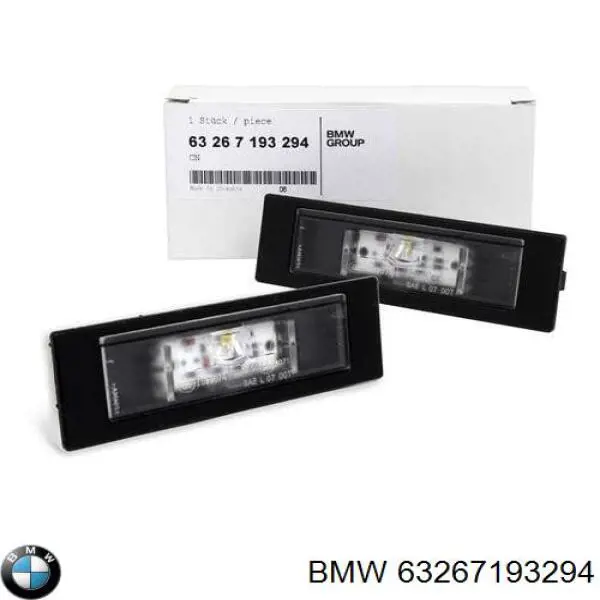 63267193294 BMW ліхтар підсвічування заднього номерного знака