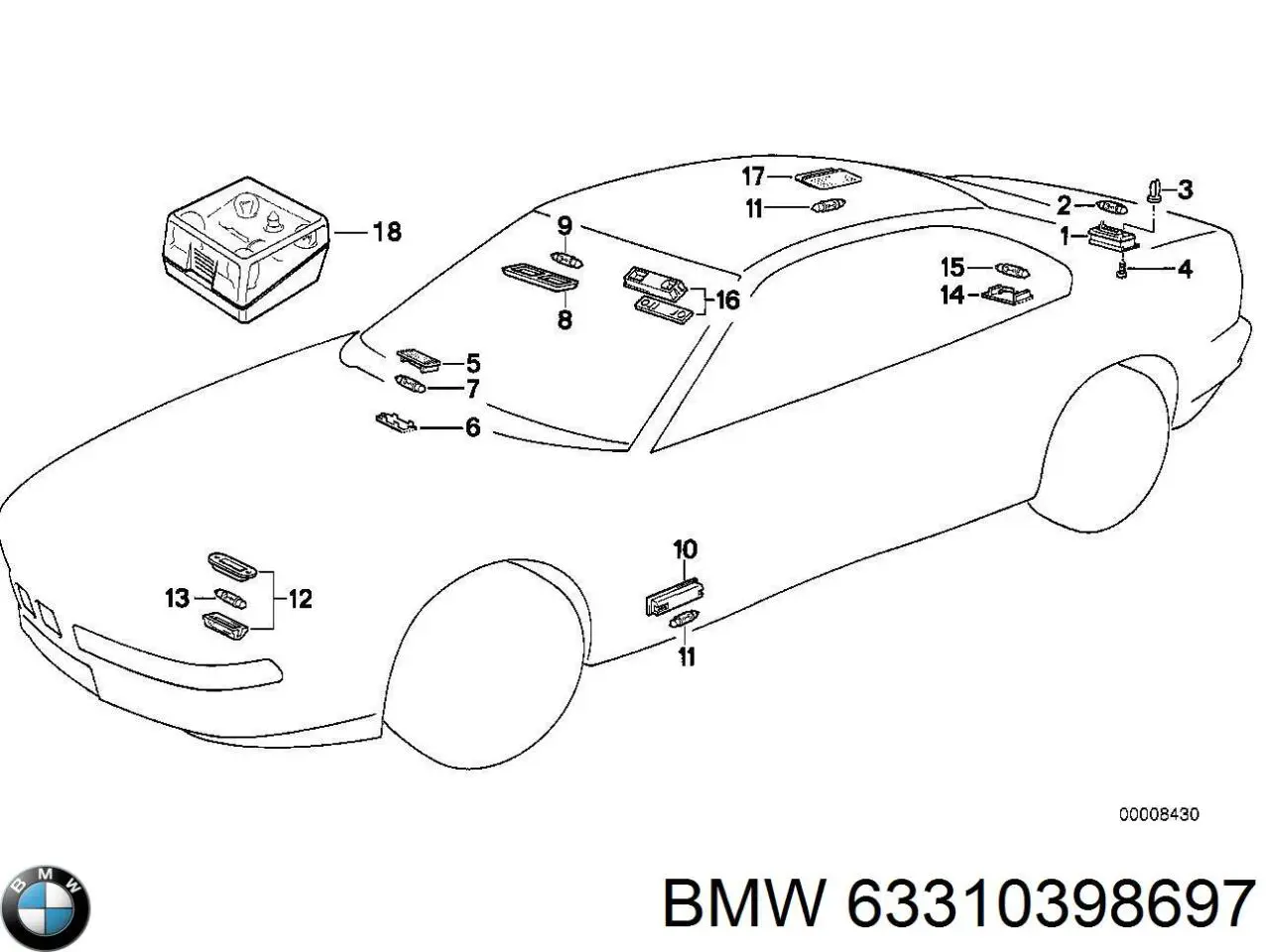  BMW 63311372586 ціна, від 6.33 USD