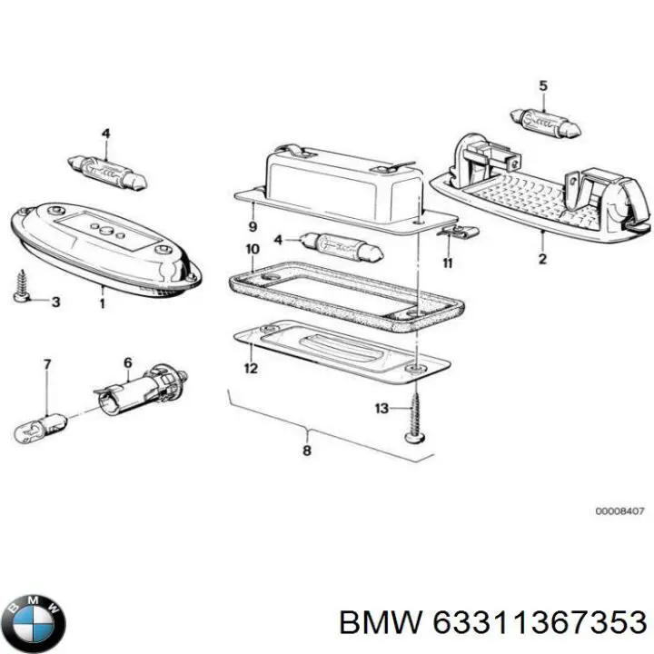  BMW 63311367353 ціна, від 9.97 USD