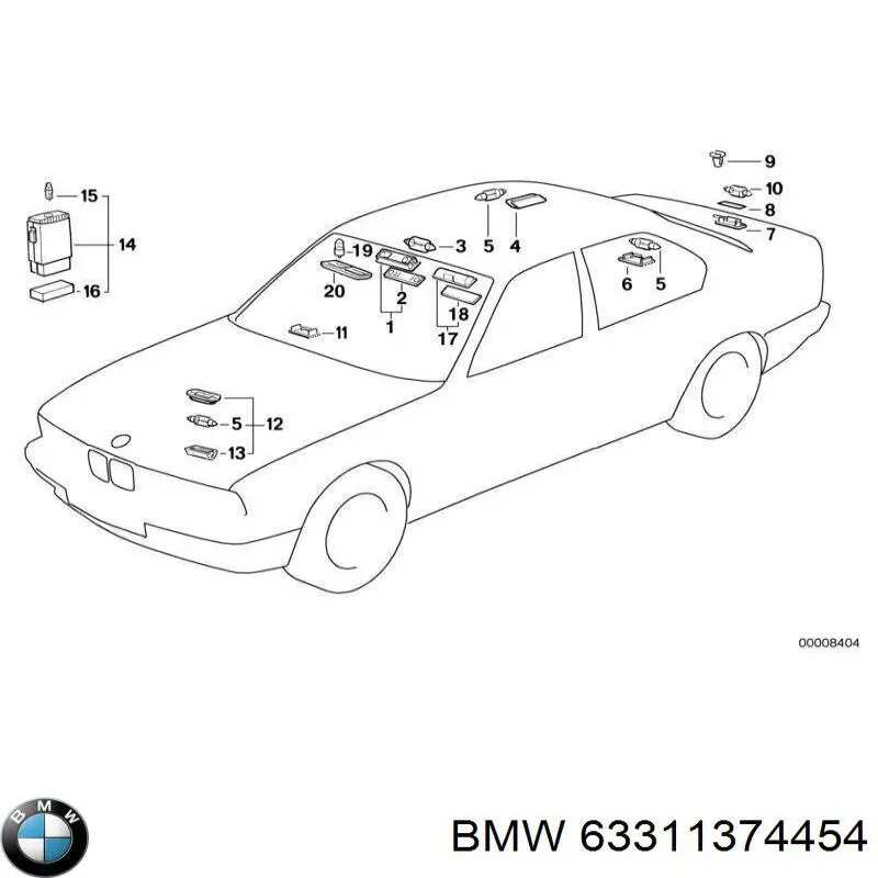 Купити 63311374454 BMW 
