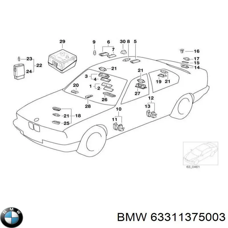  BMW 63311375003