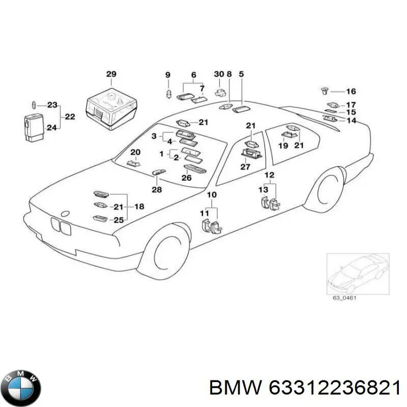  BMW 63312236821 ціна, від 67.15 USD