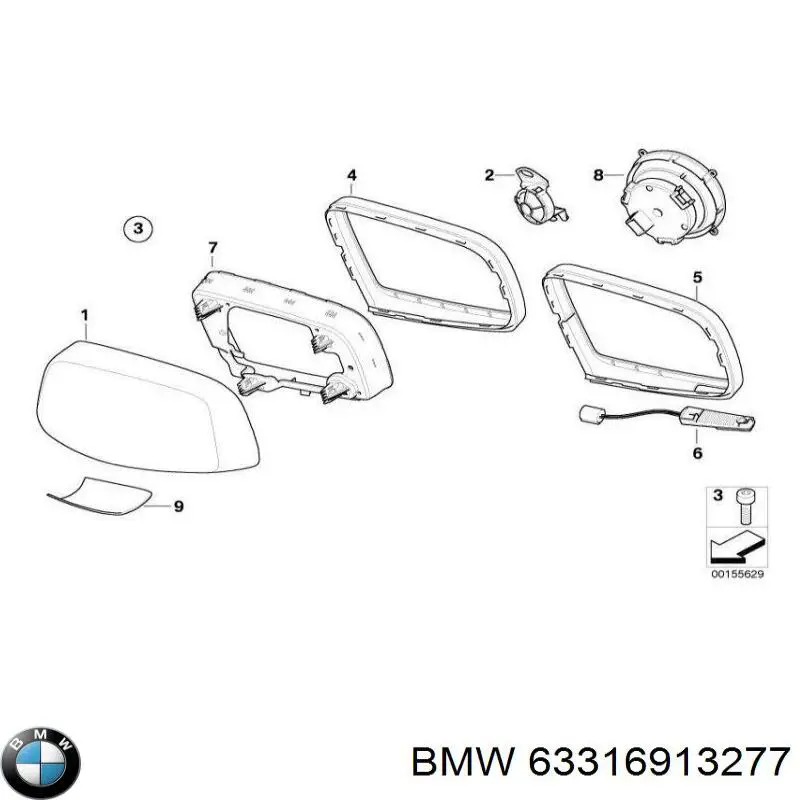  BMW 63316913277 ціна, від 12.67 USD