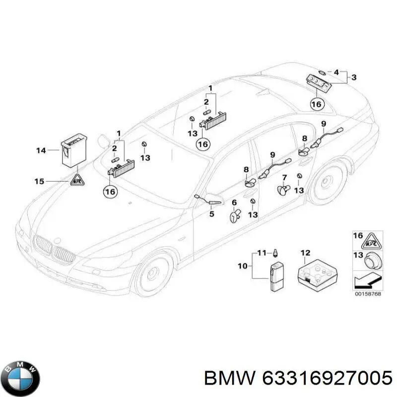 BMW 63316927005 ціна, від 16.55 USD