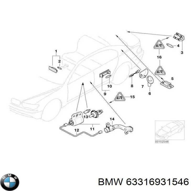 Купити 63316931546 BMW 