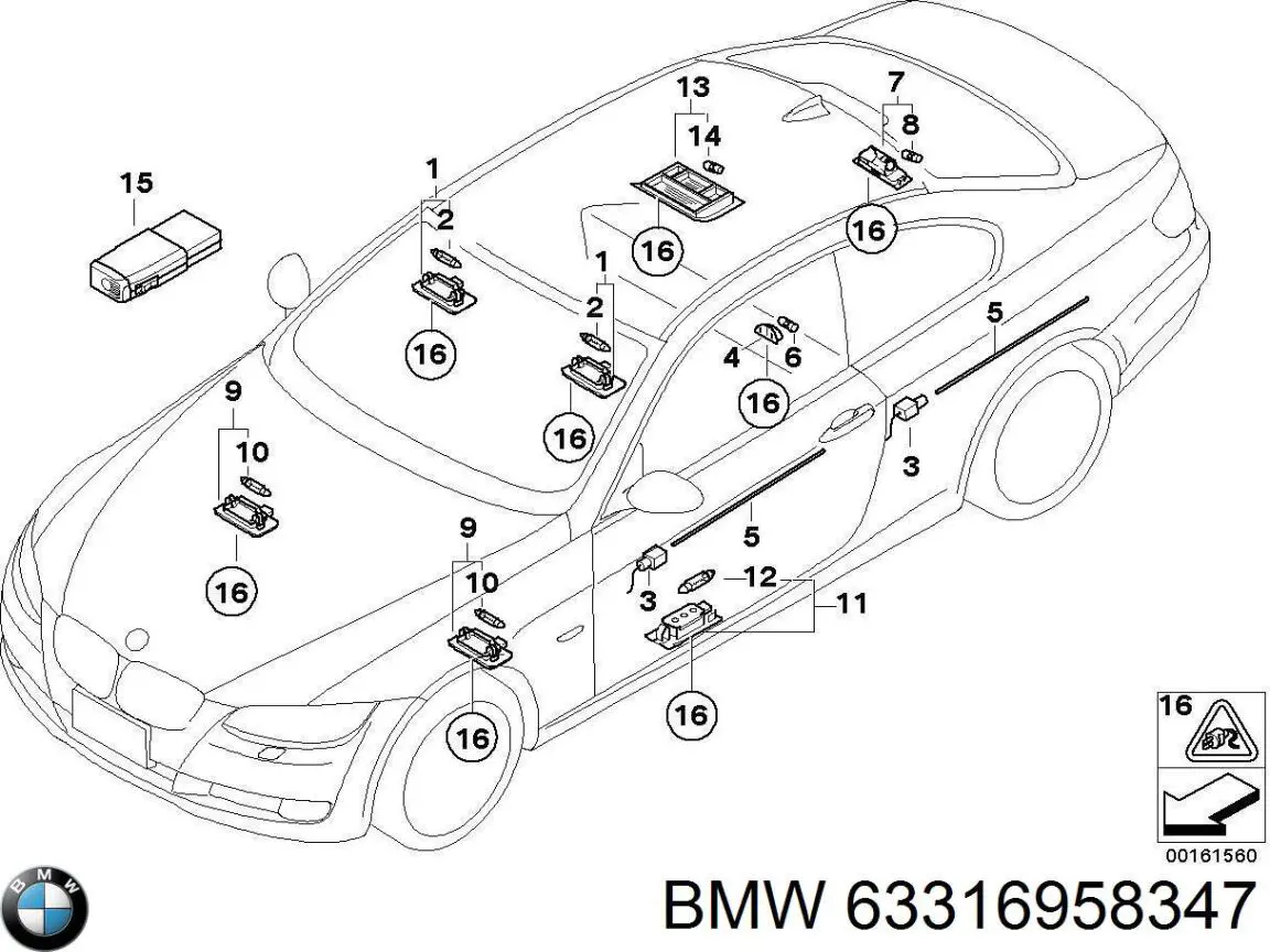  BMW 63316958347 ціна, від 18.77 USD