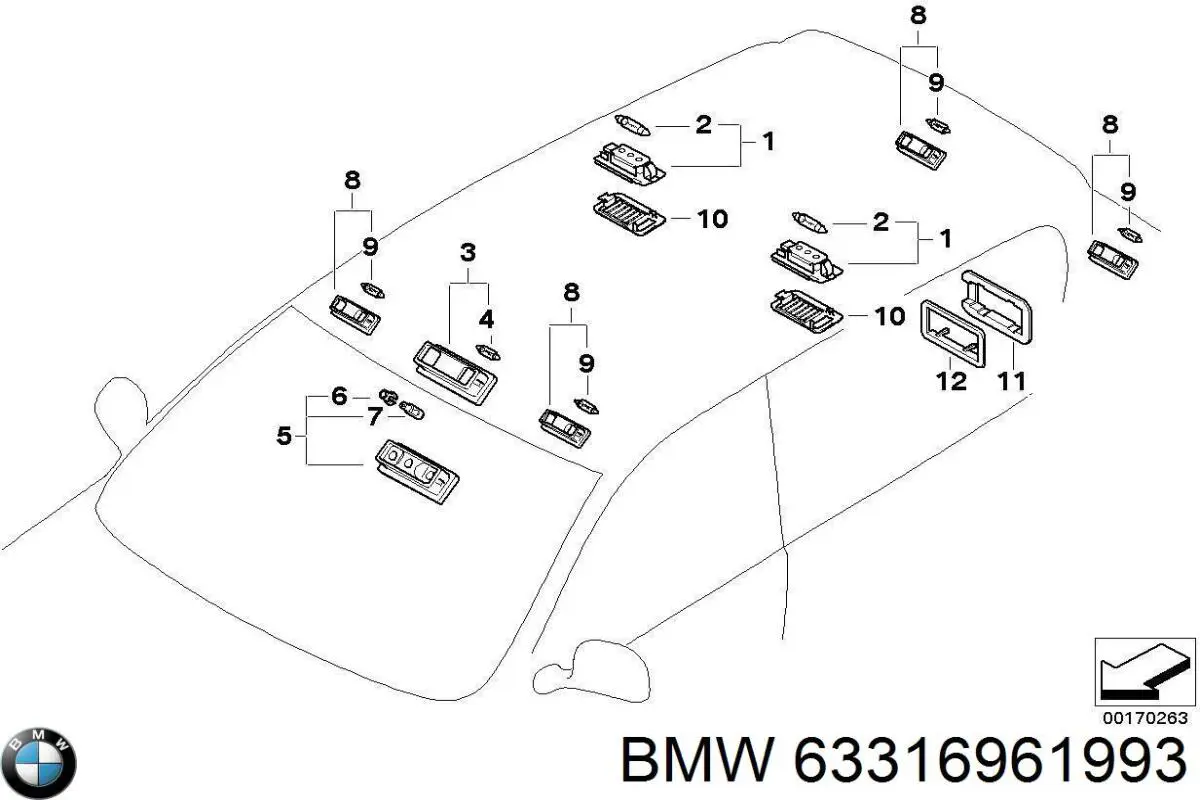 Купити 63316961993 BMW 