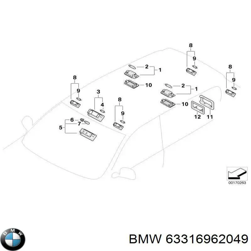  BMW 63316962049 ціна, від 10.16 USD
