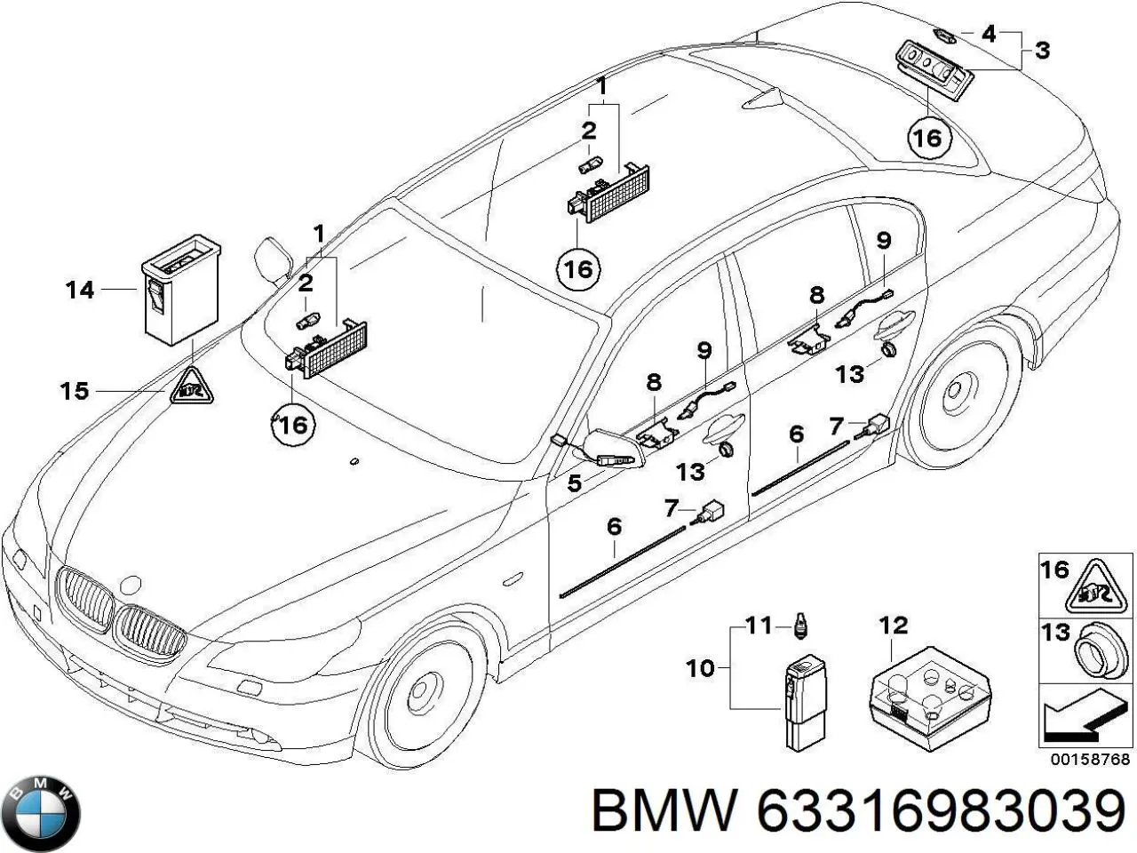 BMW 63316983039 ціна, від 36.98 USD