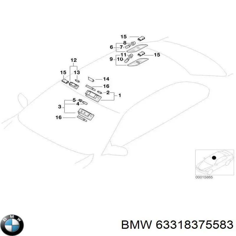 Купити 63318375583 BMW 