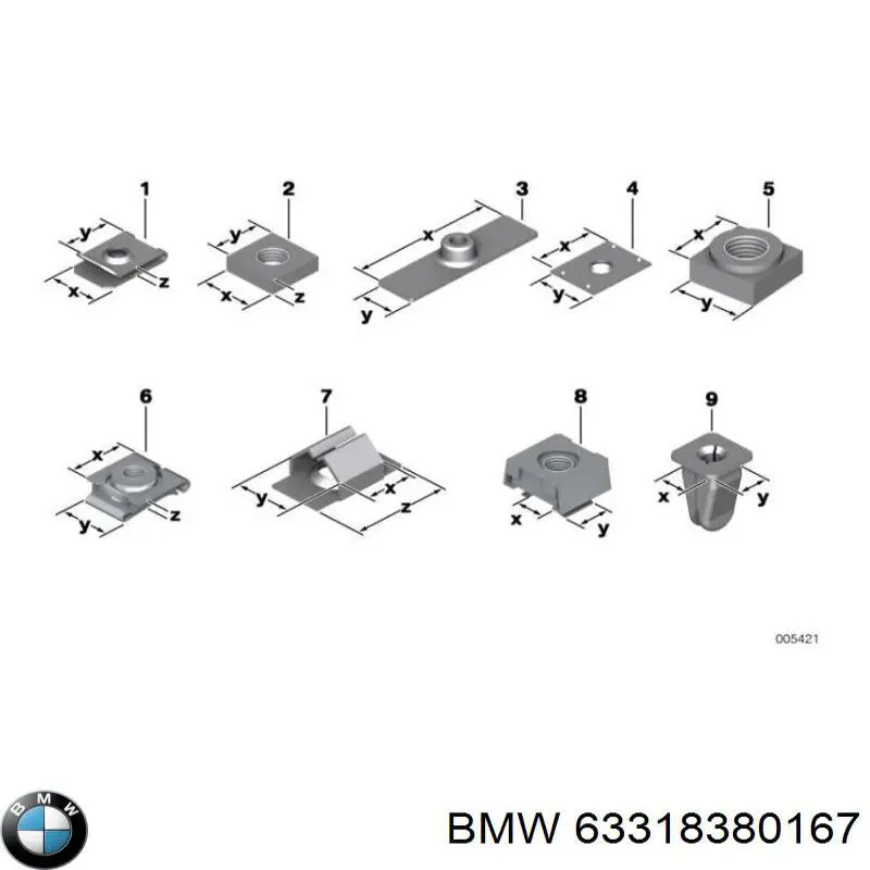  BMW 63318380167 ціна, від 38.65 USD