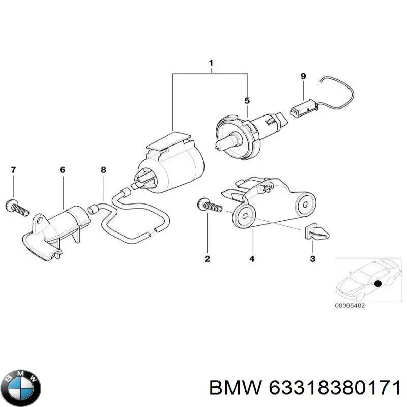  BMW 63318380171 ціна, від 70.15 USD