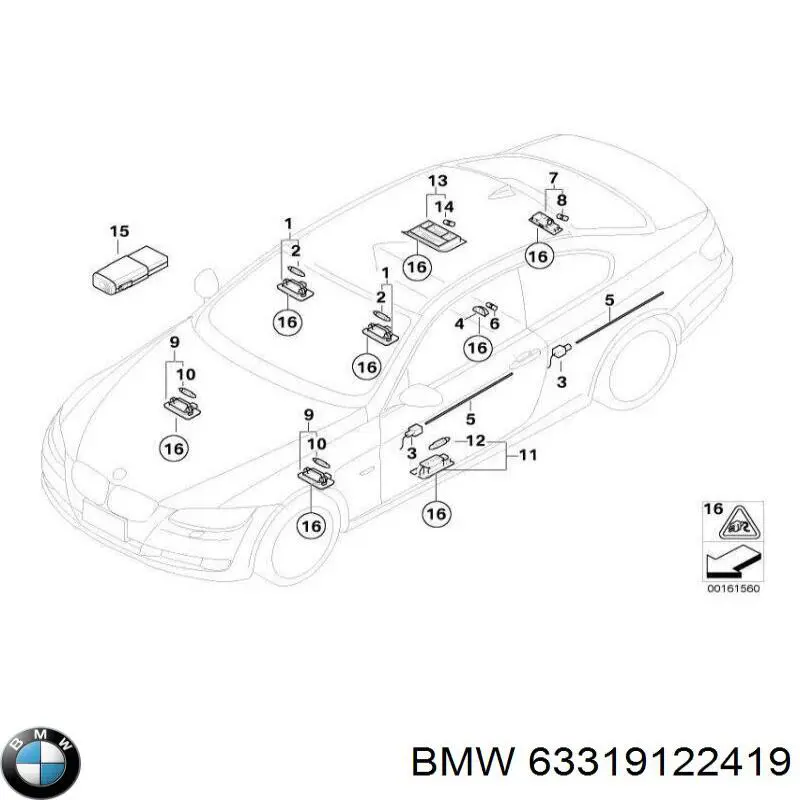  BMW 63319122419 ціна, від 25.33 USD