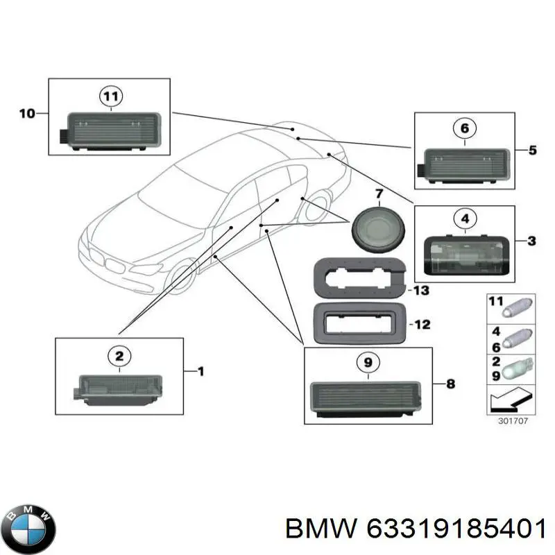  BMW 63319185401 ціна, від 3.31 USD