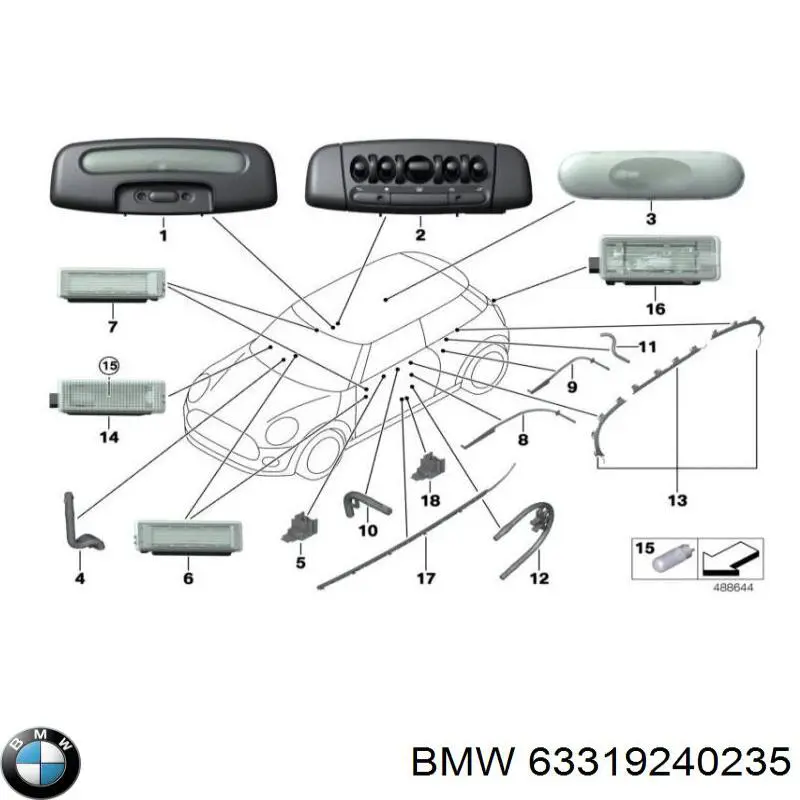 Купити 63319240235 BMW 