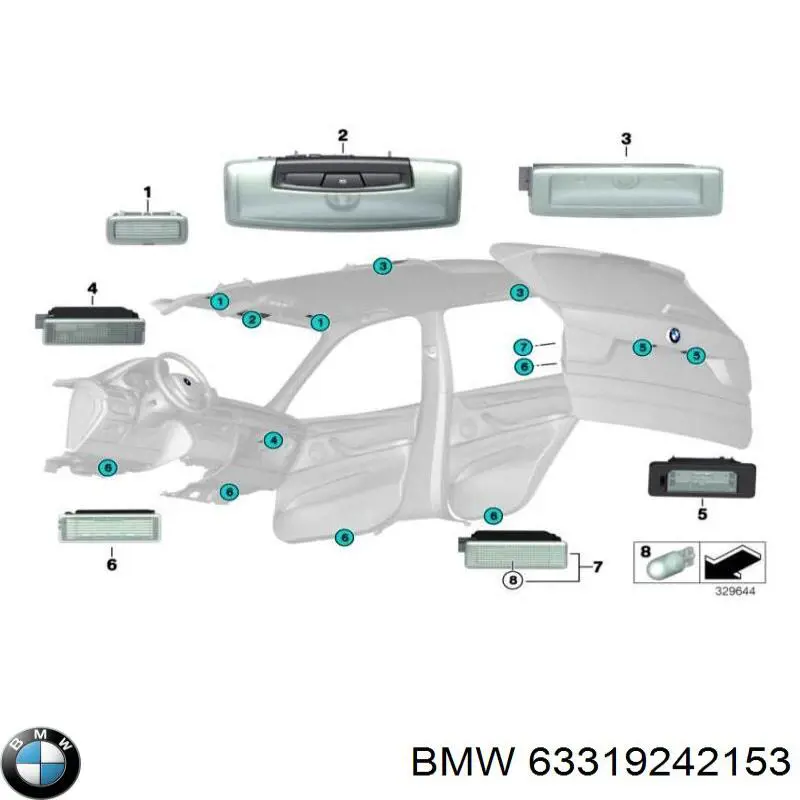  BMW 63319242153 ціна, від 31.74 USD
