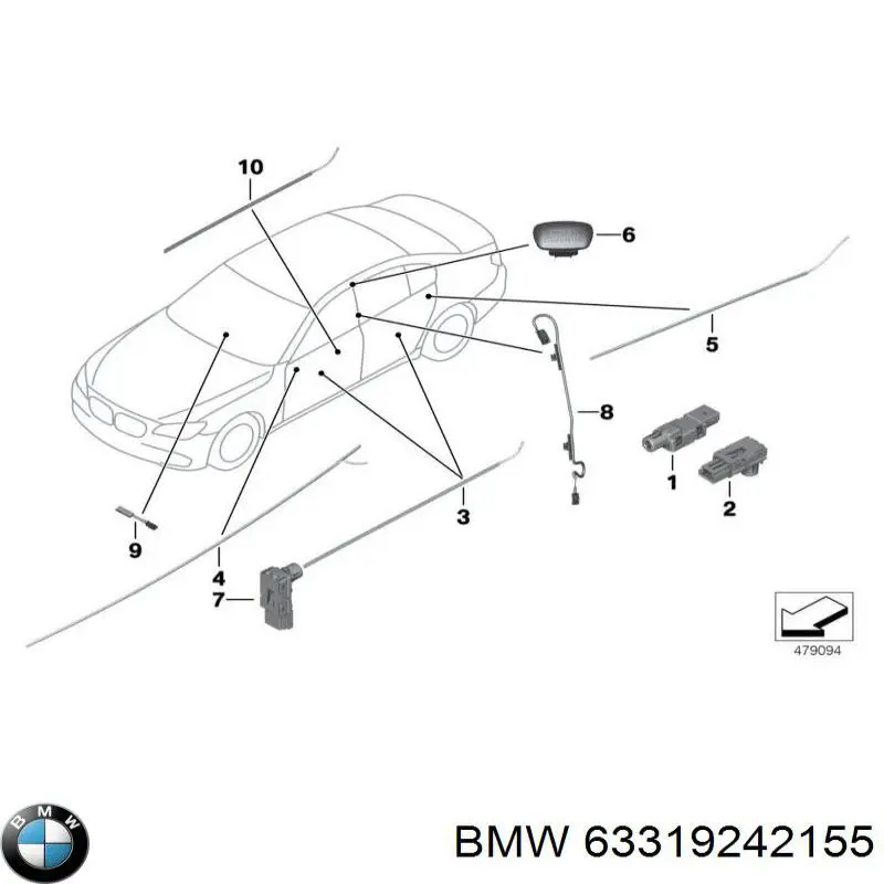 63319242155 BMW 