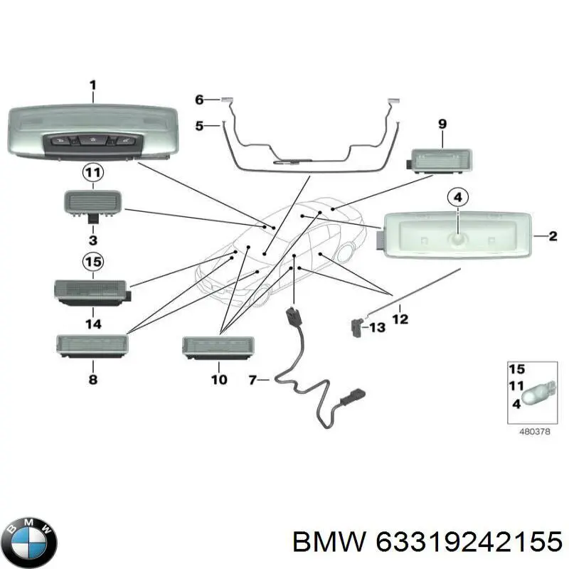  BMW 63319242155 ціна, від 19.00 USD