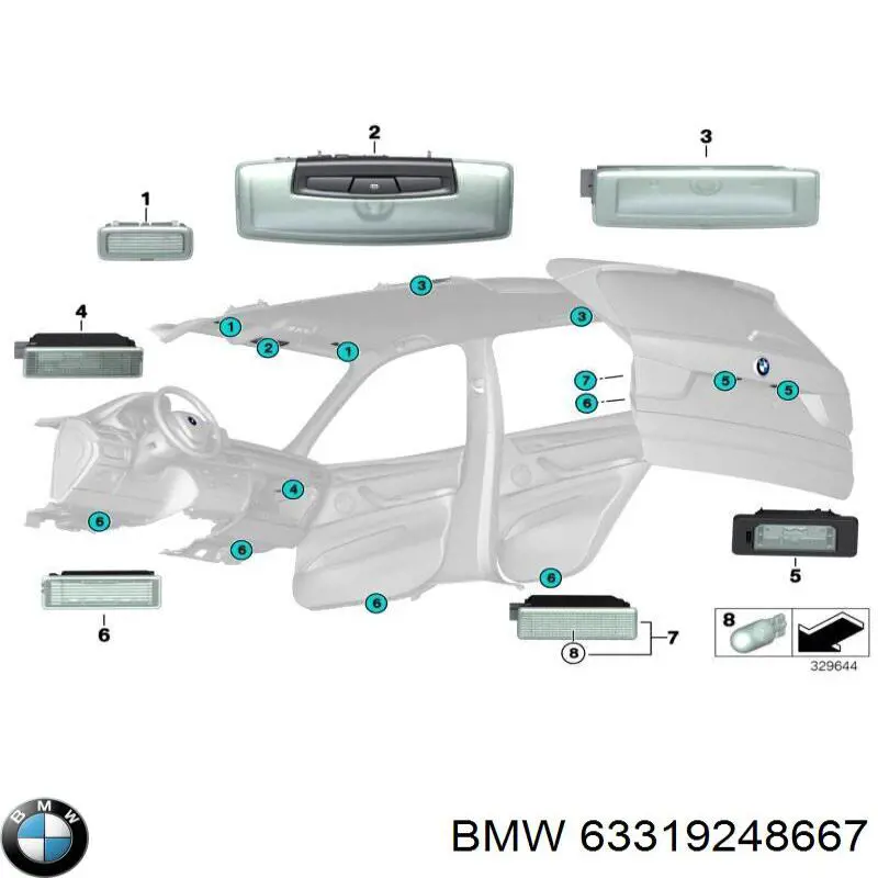  BMW 63319248667 ціна, від 27.31 USD