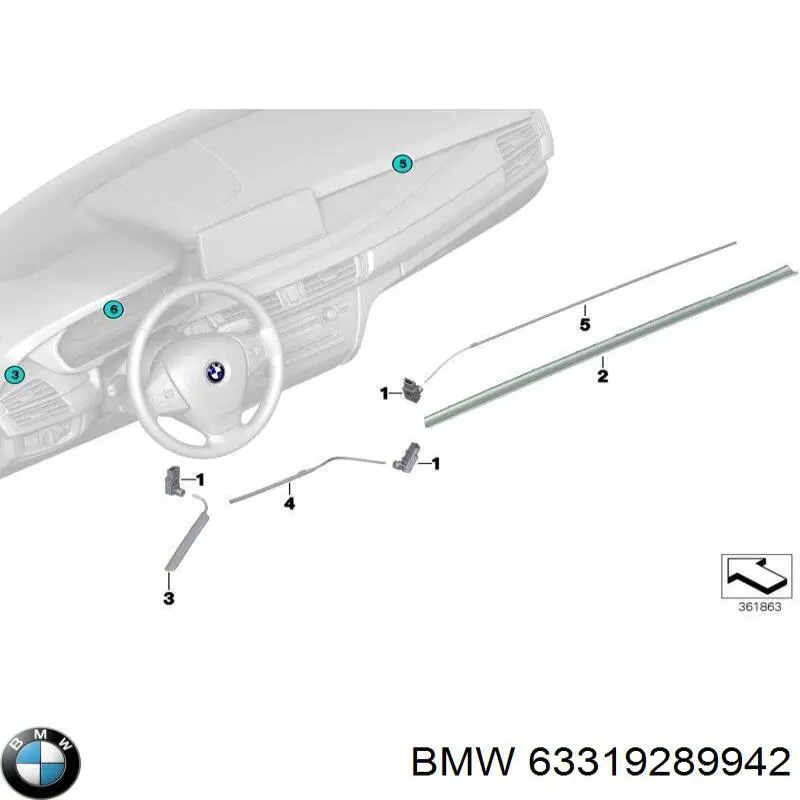  BMW 63319289942 ціна, від 23.00 USD