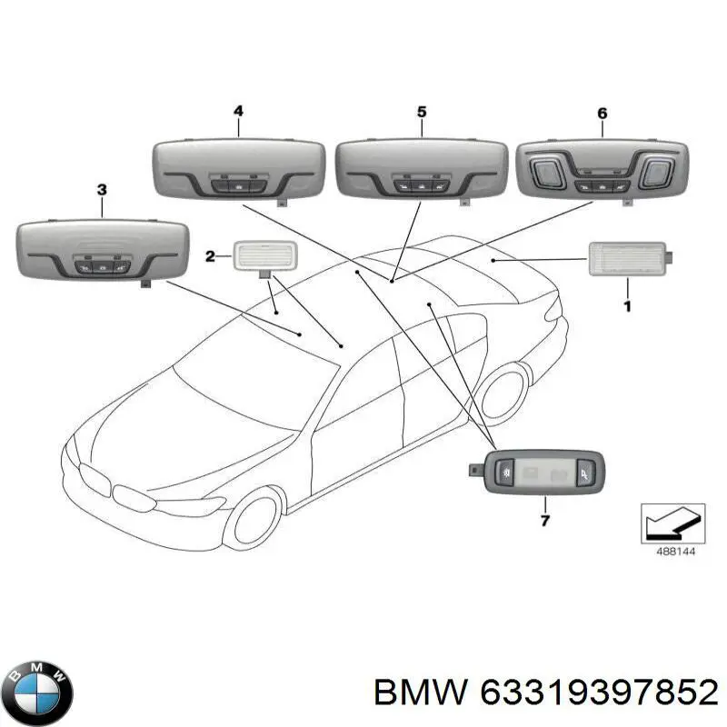  BMW 63319397852 ціна, від 2.52 USD