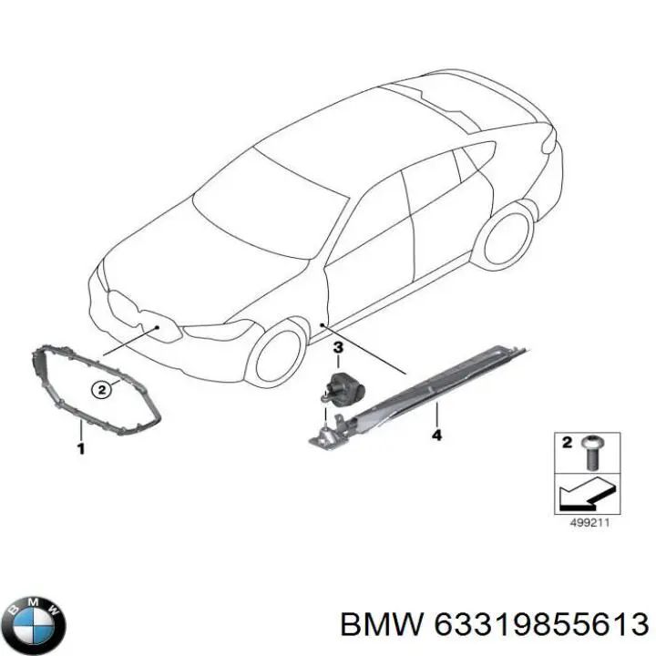  BMW 63319855613 ціна, від 25.34 USD
