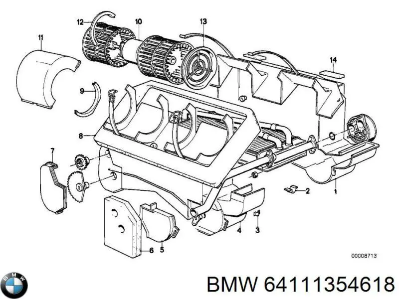 Купити Вентилятора пічки BMW 3  E21