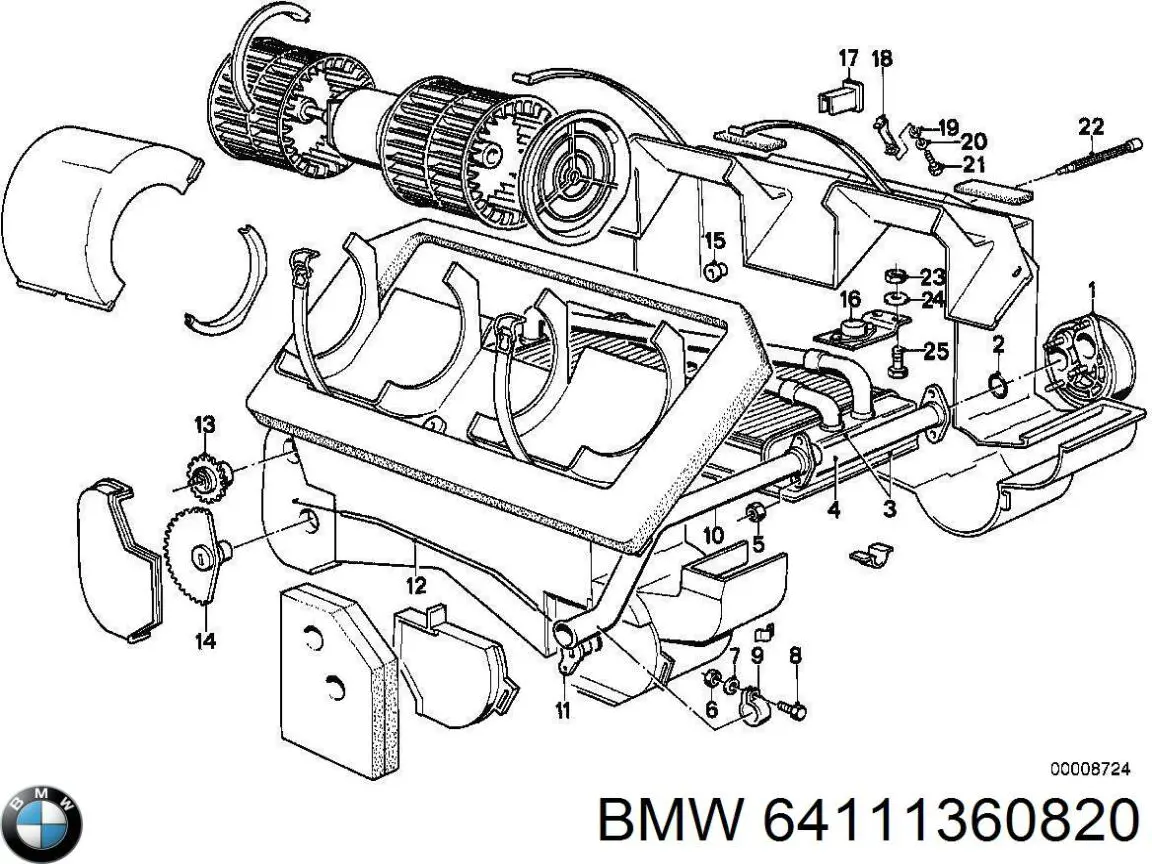 Кран системи опалення BMW 64111360820 ціна, від 252.79 USD
