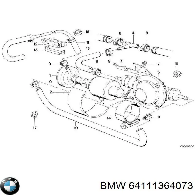  BMW 64111364073 ціна, від 0.70 USD