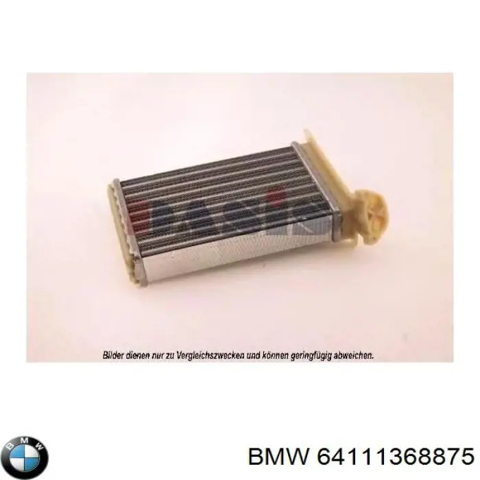 64111368875 BMW радіатор пічки (обігрівача)