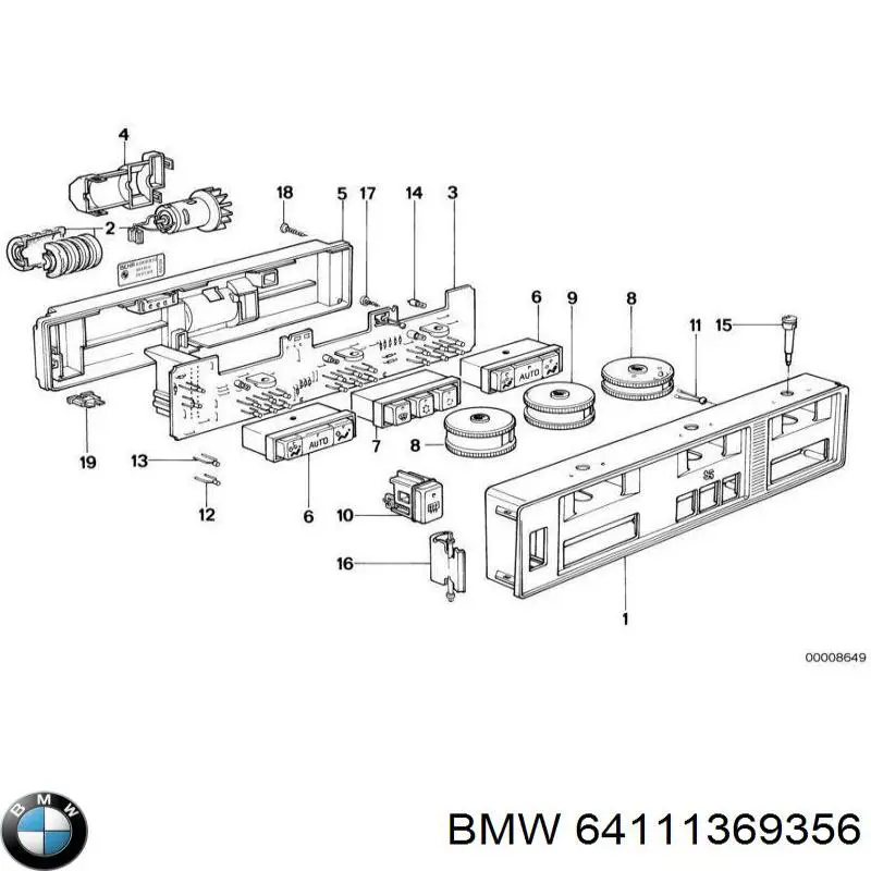  BMW 64111369356 ціна, від 1.42 USD