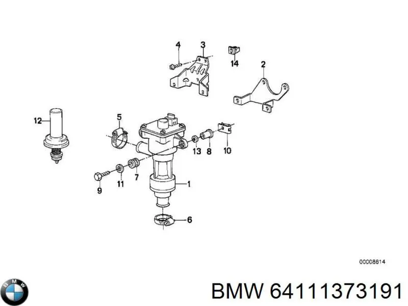 Купити 64111373191 BMW 