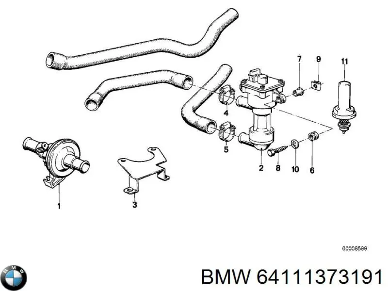  BMW 64111373191 ціна, від 540.10 USD