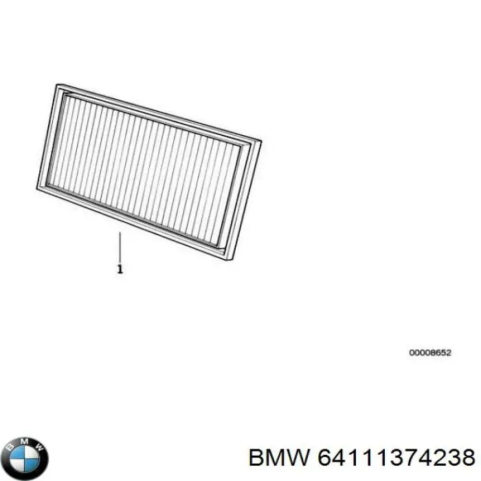 Купити 64111374238 BMW Кільце ущільнювача трубки радіатора пічки