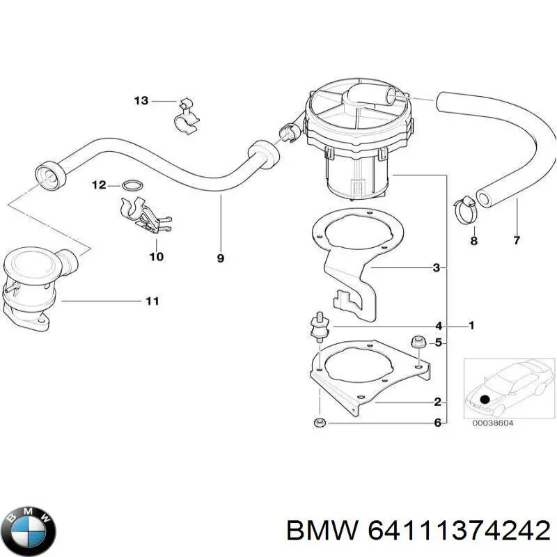 Купити Датчик температури салону BMW 7  E38