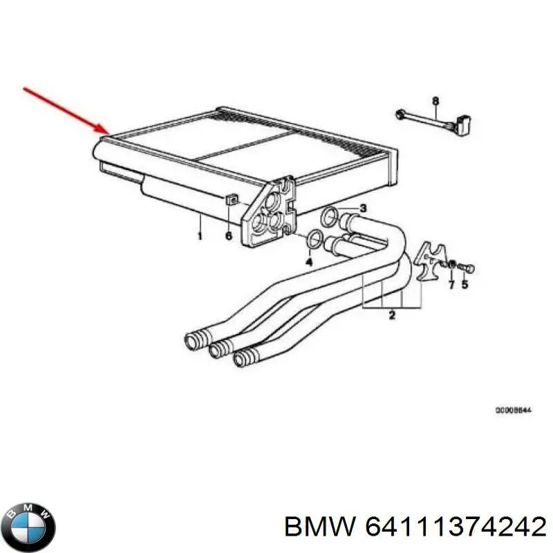 Датчик температури повітря в салоні BMW 7 седан (E38) (1994 - 2001) ціна, від 3.80 USD