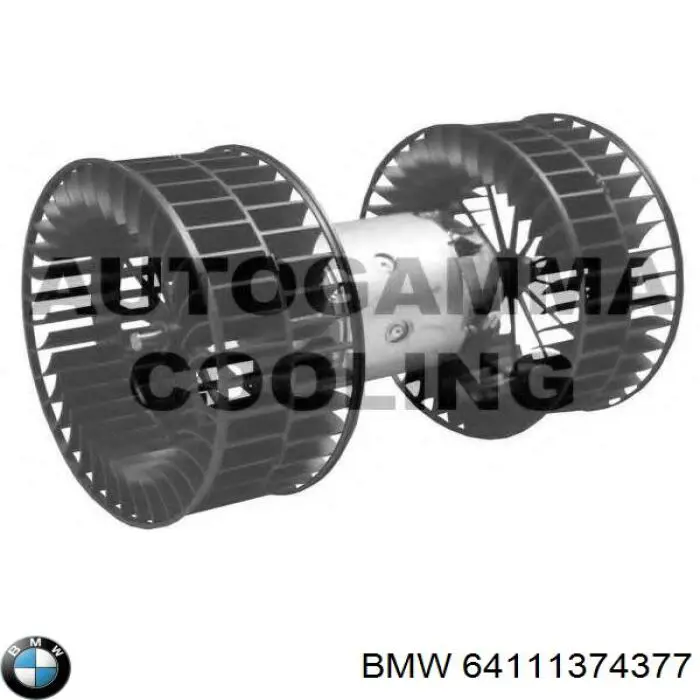Вентилятора пічки 64111374377 BMW