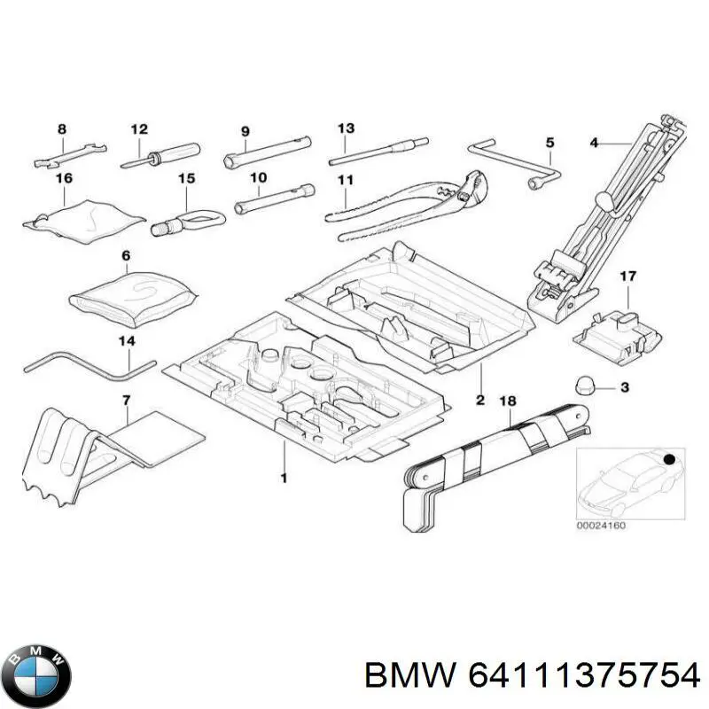 Купити 64111375754 BMW Їжак обігрівача