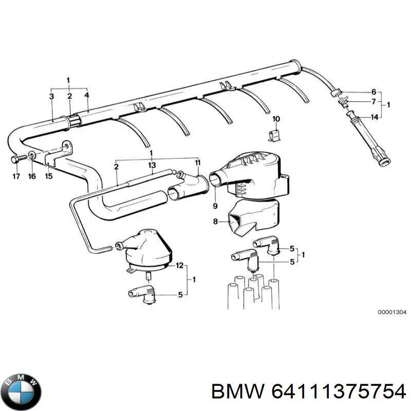 64111375754 BMW Регулятор оборотів пічки