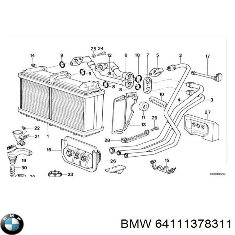64111378311 BMW 