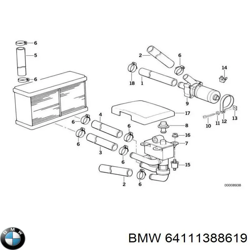 Кран пічки TQ20019 Tqparts