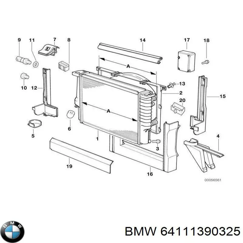 6917001 BMW Датчик забруднення повітря