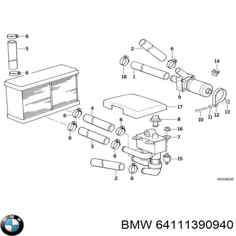 64111390940 BMW 